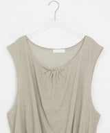Grine Pigment String Layered Sleeveless One Piece