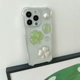 [made]three-leafs clover resin phonecase 