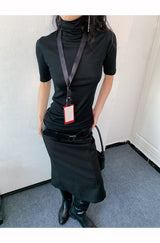 Rachel Turtleneck Short Sleeve Soft T-shirt