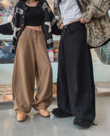 Beary Balloon Brushed Wide Pants