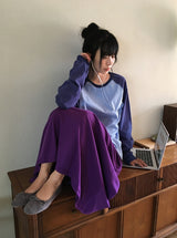 26SS★ [BAONHAUS] Ketone Banding Long Skirt