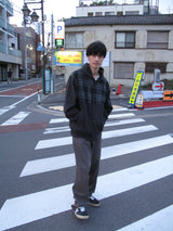 saros check jacket - Charcoal(2)