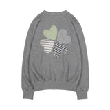 CLOVER PATCHWORK CARDIGAN (GRAY) F25ZA008