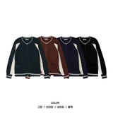 ブロージップカラーカーディガン(4color)