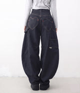 Lovehip Stitch Non-Fade Carpenter Balloon Pants