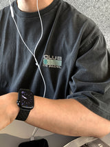 Look グラフィティピグメントクラブグラフィックオーバーサイズショートスリーブTシャツ