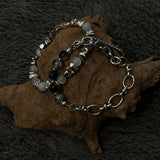 [Celeb pick] Gray gemstone Bracelet