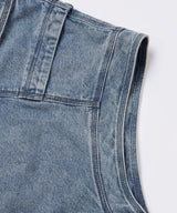 Denim Zip Vest