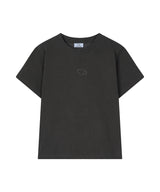 (W) Essential Logo Semi-Crop Pigment Short Sleeve T-Shirt_3 Color
