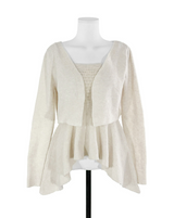 wave asymmetric flare knit cd + top set