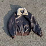 Sker leather aviator mustang jumper