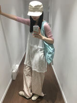 イッツシアーヘンリーネックスリーブレスTシャツ (4color)