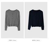 FOB Cable Knit Round Cardigan