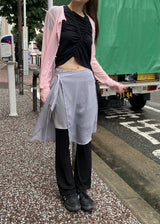 LAYER SHIRRING SET TOP
