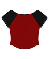 オフショルダーラグランTシャツ
