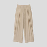 Royden Drape Two-Tuck Wide Slacks