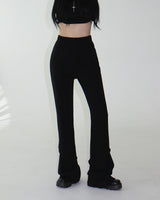 Pintuck Shirring Bootcut Long Pants