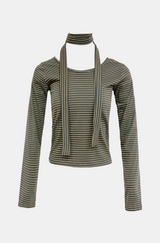 Ray Stripe Muffler T-shirt