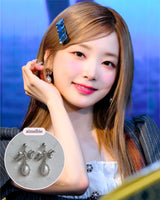 [SNSD Tiffany Earring] Mary Earring - Pearl Version (Silver)
