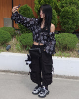 [UNISEX] Bermuda Cargo Wide Pants