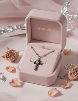 [NMIXX Haewon Necklace] Nocturne Gothic Cross Collarbone Necklace (Stainless Steel)