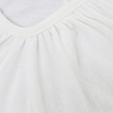 Sherin shirring v-neck team tee