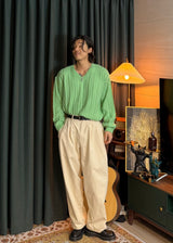 Pretzel V-neck knit 6COLOR