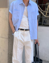 Himez Oxford Roll-up Short Sleeve Shirt