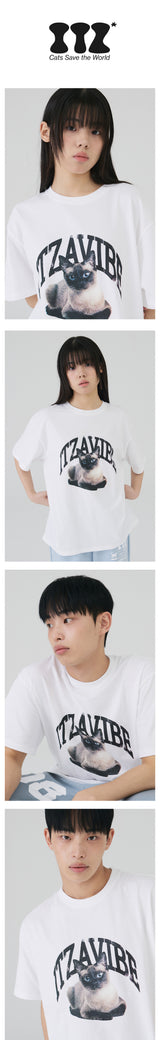 シャムネコビンテージロゴTシャツ