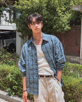Pogny Crinkle Check Shirt
