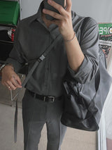 ASCLO Crossbody Belt Shirt (3color)
