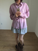 Summer-Vacation Check Shirt (3color)