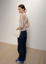 Lace Flower Scrunchie_White