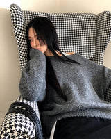 Deyu Round-Neck Loose Knit