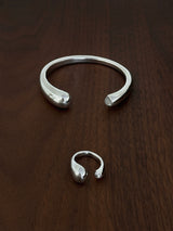 ECLIPSE SILVER BANGLE