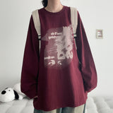 オンタ オーバーサイズ ロングスリーブ Tシャツ (4 colors) H&L