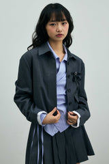 MILD CROP BLAZER / CHARCOAL