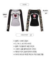 Must-have raglan wide neck long-sleeve t-shirt