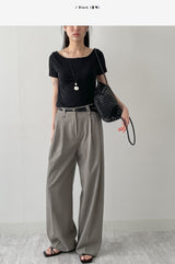 Jelly boat neck short sleeve t-shirt