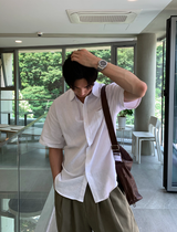 Cool Basic Semi-Over Short Sleeve Shirt