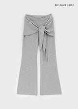 [MADE] Lofrom Set - Bootcut Pants, Layered Wrap