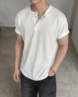 (M's) Allday Henley Neck T-shirt