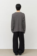 Button-fly Curved Pants