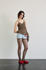 PEPPY MICRO DENIM SHORTS / SKY BLUE
