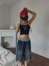 Didi numbering crop sleeveless
