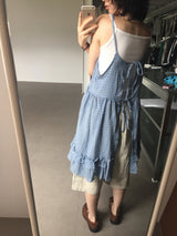 Backless plaid one-piece (2color)