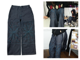  [Hand-Made「007」] Snowflake Studded Pants_Denim&Skyblue