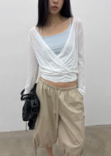 [MADE] Tilki Summer Wrap Long Sleeve Top