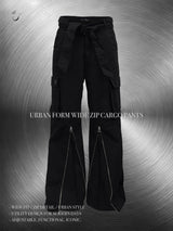 urban form wide zip cargo pants