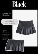 leather pleated pants mini skirt